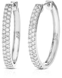 Amairah - 1.00 Ct. Tw. Lab-Grown Diamond Hoops - Lyst