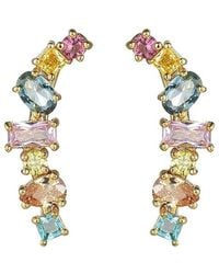 Liv Oliver - 18K Plated 4.75 Ct. Tw. Quartz Earrings - Lyst