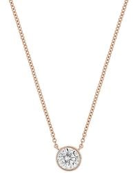 Bony Levy - 14K Rose 0.50 Ct. Tw. Diamond Necklace - Lyst