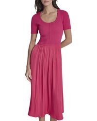 DKNY - Mix Media Spun Sweaterdress - Lyst