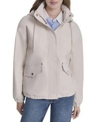 DKNY - Short Rain Jacket - Lyst