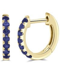 Sabrina Designs - 14K 0.26 Ct. Tw. Sapphire Huggy Earrings - Lyst