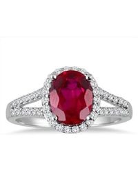 Gem Spark - 14K 2.50 Ct. Tw. Diamond & Ruby Ring - Lyst