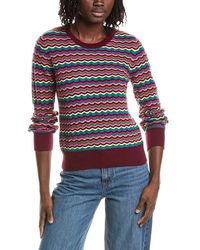 Isla - Cassie Wave Stitch Cashmere Sweater - Lyst