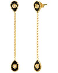 Gabi Rielle 14k Over Silver Enamel Evil 
