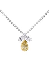 Lab Grown Diamonds - 14K 1.40 Ct. Tw. Lab-Grown Diamond & Gemstone Necklace - Lyst