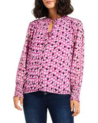 NIC+ZOE - Nic+zoe Petite Vivid Dot Top - Lyst