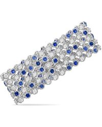 Van Cleef & Arpels - Brume De Saphire 18K 19.74 Ct. Tw. Diamond & Sapphire Bracelet (Authentic Pre-Owned) - Lyst