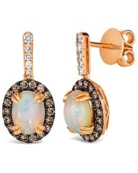 Le Vian - Le Vian 14k 0.61 Ct. Tw. Diamond & Opal Earrings - Lyst