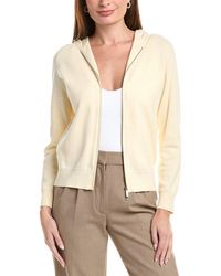 Lafayette 148 New York - Double Knit Zip Front Hoodie - Lyst
