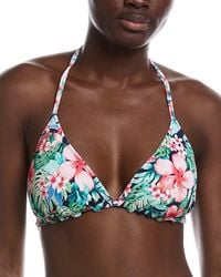 Tommy Bahama - Island Cays Flora Reversible Triangle Bikini Top - Lyst