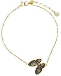 Maitre De Diamant - 18K 0.02 Ct. Tw. Diamond & Pearl Bracelet - Lyst