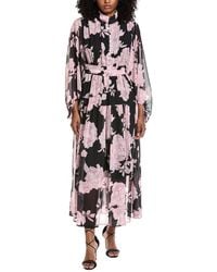 Beulah London - Printed Midi Dress - Lyst