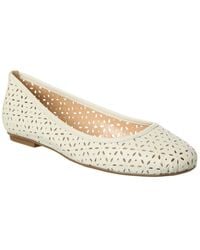 French Sole - Leyla Laser Cut Leather Flat - Lyst