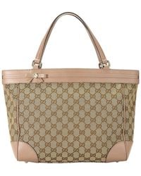 Gucci - Canvas & Leather Mayfair Tote (Authentic Pre-Loved) - Lyst