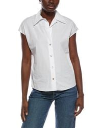 Vince - Striped Blouse - Lyst