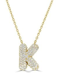 Sabrina Designs - 14K 0.50 Ct. Tw. Diamond Initial Necklace - Lyst