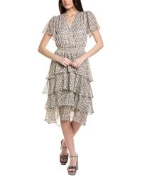 Vince Camuto - Four Tier Layered Midi Dress - Lyst