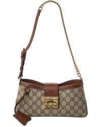 Gucci - Small Gg Supreme Canvas & Leather Hobo Bag - Lyst