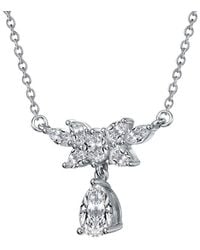 Genevive Jewelry - Diamond Cz Chain Necklace - Lyst