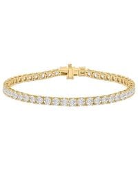 Lab Grown Diamonds - 14K 4.00 Ct. Tw. Lab-Grown Diamond Tennis Bracelet - Lyst