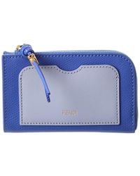 Fendi - Ff Diamond Leather Coin Purse - Lyst