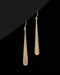 Italian Gold - 14k Round Cut-out Drop Earrings - Lyst
