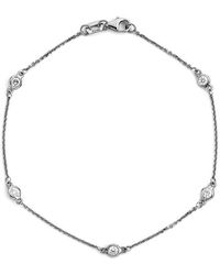 Suzy Levian - 14K 0.15 Ct. Tw. Diamond Station Bracelet - Lyst