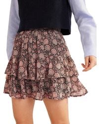 Boden - Ruffle Mini Skirt - Lyst