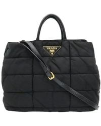 Prada - Quilted Nylon Tote (Authentic Pre-Loved) - Lyst