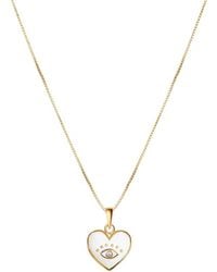 Karma and Luck - Plated Cz Pendant Necklace - Lyst