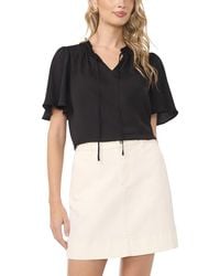 Vince Camuto - Tie Neck Princess Sleeve Blouse - Lyst