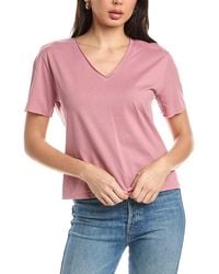 Femme Society - V-Neck Short Sleeve Top - Lyst
