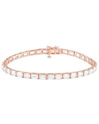 Lab Grown Diamonds - 14K Rose 12.21 Ct. Tw. Lab Grown Diamond Bracelet - Lyst