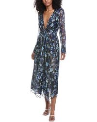 Ramy Brook - Tatia Silk-Blend Midi Dress - Lyst