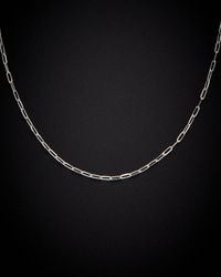 Italian Gold - 14K 1.5Mm Paperclip Chain Necklace - Lyst
