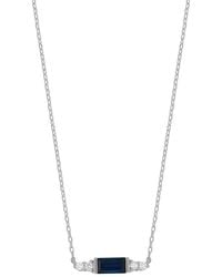 Bony Levy - El Mar 18K 0.31 Ct. Tw. Diamond & 1 Sapphire Pendant Necklace - Lyst