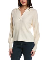 Brodie Cashmere - Rib Cashmere Polo Sweater - Lyst