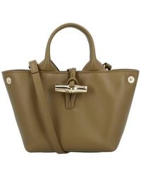 Longchamp - Le Roseau Xs Leather Handbag - Lyst