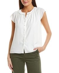 Cece - Scallop Trim Blouse - Lyst
