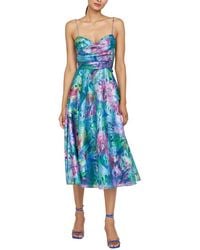 THEIA - Allegra Draped Cocktail Dress - Lyst