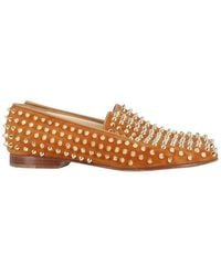 Christian Louboutin - Suede Dandelion Spikes Loafer, Size 38 (authentic Pre-loved) - Lyst