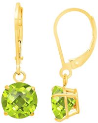 MaxColor - 10k 1.70 Ct. Tw. Peridot Dangle Earrings - Lyst