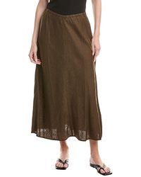 Eileen Fisher - A-Line Linen Bias Skirt - Lyst
