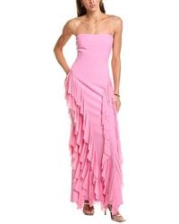 Elliatt - Amelina Strapless Ruffle Gown - Lyst