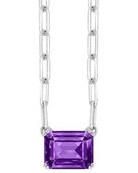 Gemstones - 0.80 Ct. Tw. Amethyst Pendant Necklace - Lyst