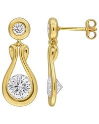 Rina Limor - 2.80 Ct. Tw. Created Moissanite Drop Earrings - Lyst