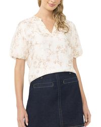 Vince Camuto - Puff Sleeve Blouse - Lyst