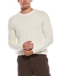 Autumn Cashmere - Wool & Cashmere-Blend Raglan Crewneck Sweater - Lyst