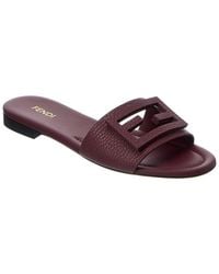 Fendi - Tube Leather Sandal - Lyst